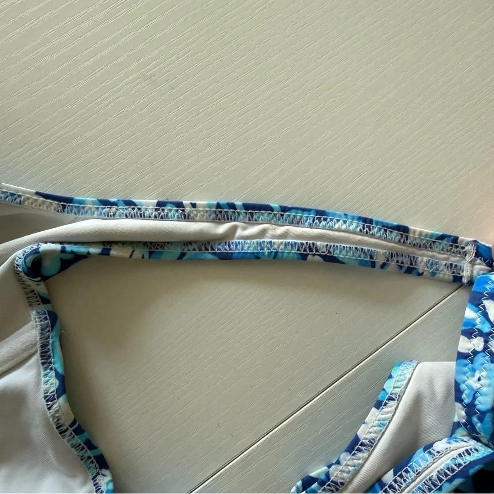 Blue Floral Underwire Bikini Set - Women